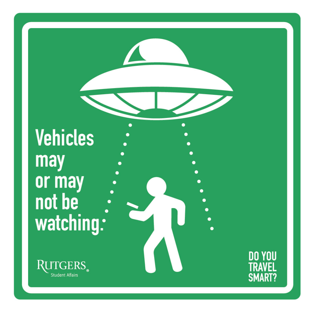 Vehicles may or may not be watching with a flying saucer